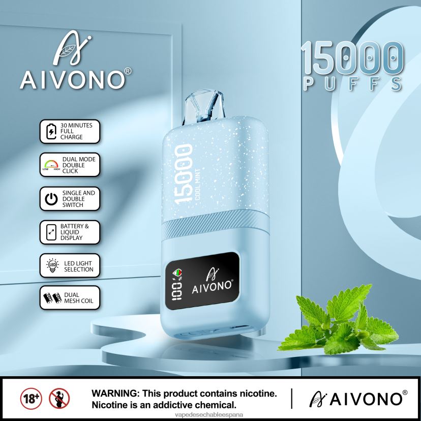 Aivono AIM magic 15000 menta fresca - D6NB8D62 Vape Desechable España
