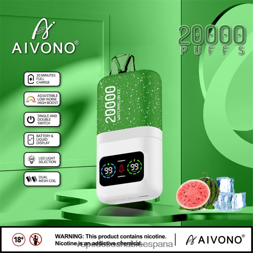 Aivono AIM magic 20000 hielo de sandia - D6NB8D75 Vape España