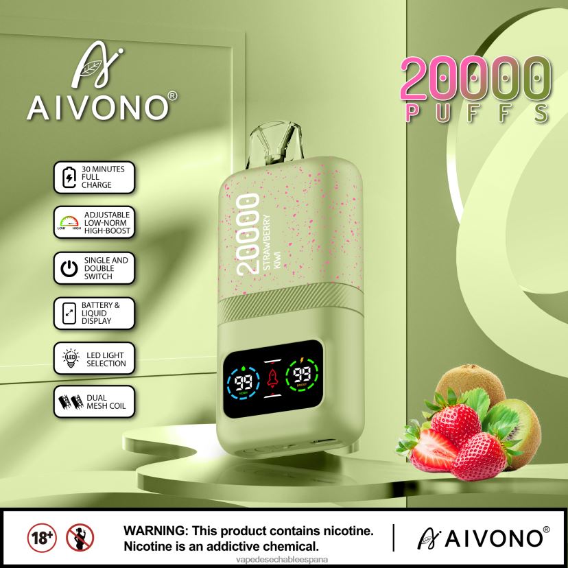Aivono AIM magic 20000 kiwi fresa - D6NB8D81 Vape España