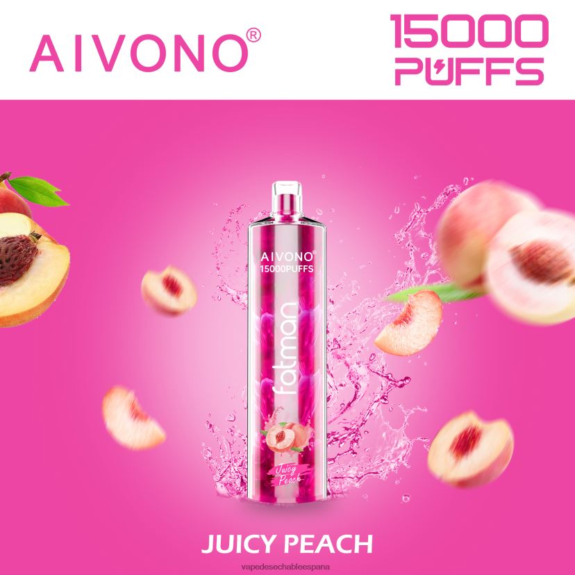 Aivono FATMAN 15000 durazno jugoso - D6NB8D17 Vape España