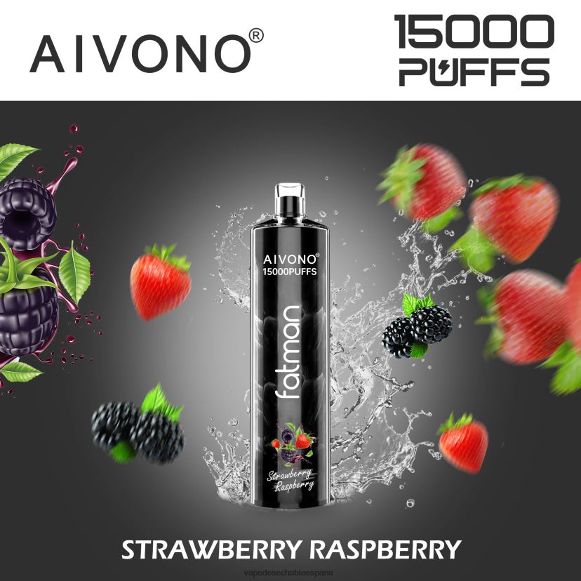 Aivono FATMAN 15000 frambuesa fresa - D6NB8D15 Vape España