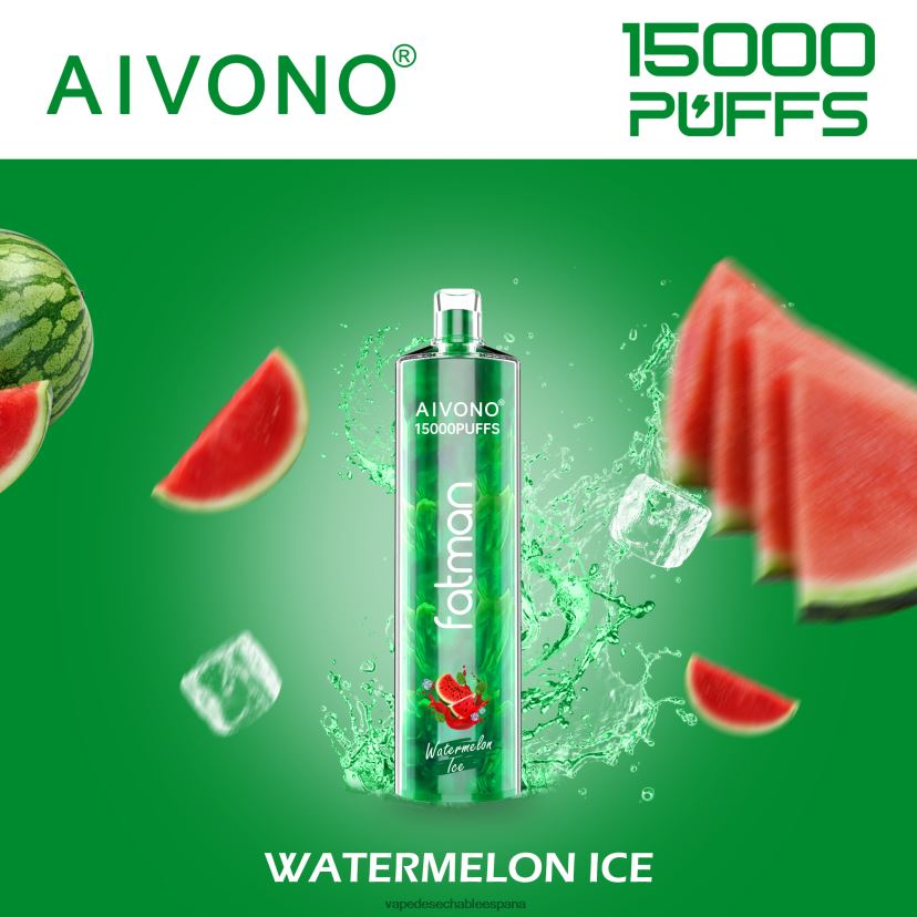 Aivono FATMAN 15000 hielo de sandia - D6NB8D12 Vape Desechable España