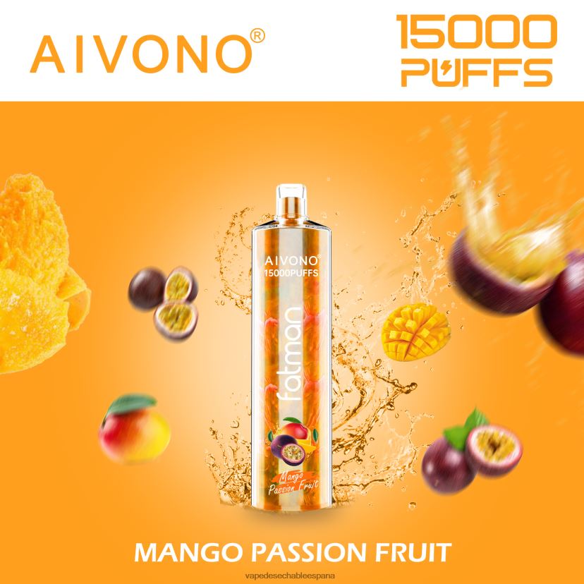 Aivono FATMAN 15000 mango maracuyá - D6NB8D19 Vape España