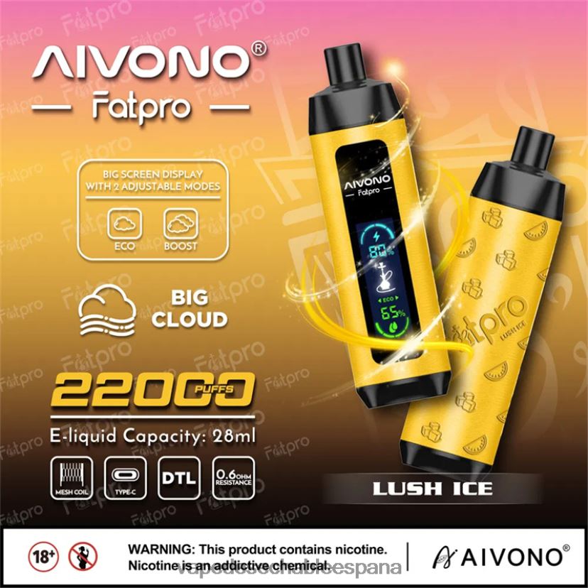 Aivono Fatpro 22000 hielo exuberante - D6NB8D3 Vape España