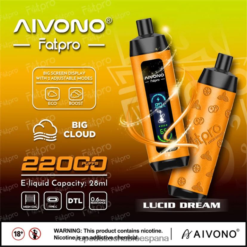 Aivono Fatpro 22000 sueño lúcido - D6NB8D7 Vape España