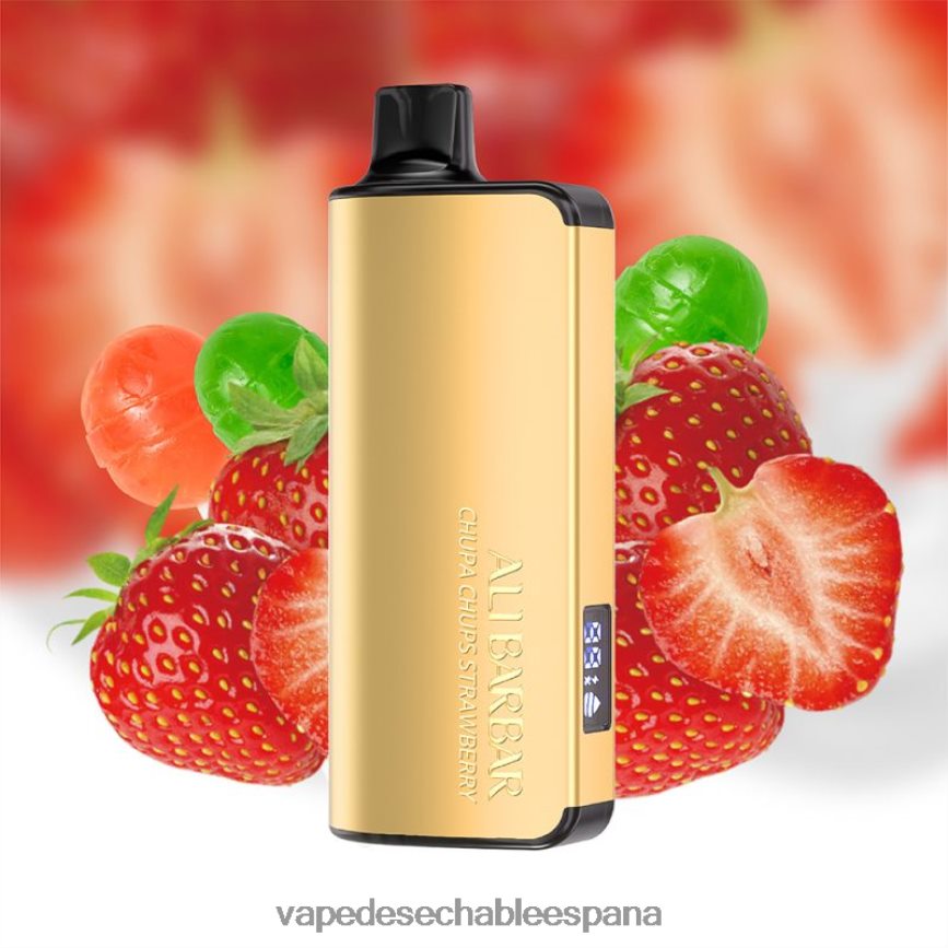 Alibarbar Ingot 20000 vaporizadores desechables chupa chups fresa 402HB234 Fume Vape España