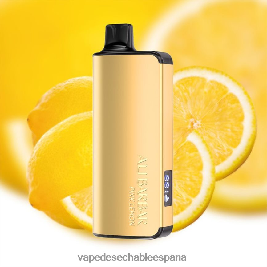 Alibarbar Ingot 20000 vaporizadores desechables limon rosa 402HB240 Vape Desechable España
