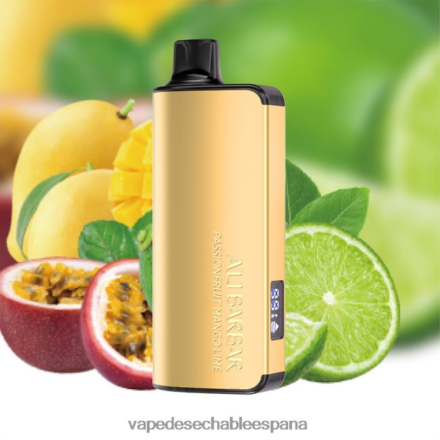 Alibarbar Ingot 20000 vaporizadores desechables maracuyá mango lima 402HB239 Fume Vape España