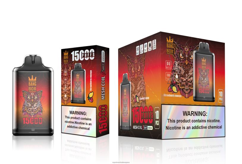 Fume Vape España RB4TN101 mango fresa - Bang Box s1-15000 bocanadas