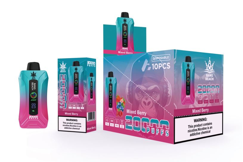 Fume Vape España RB4TN5 bayas mixtas - Bang Beach vape elegante de la pantalla de 20000 soplos