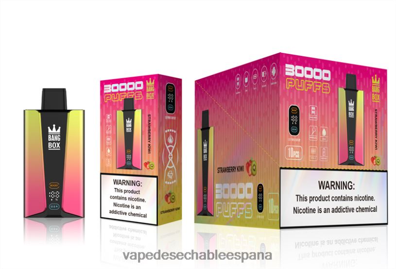 Fume Vape España RB4TN74 kiwi fresa - Bang Box Pantalla inteligente de 30000 inhalaciones