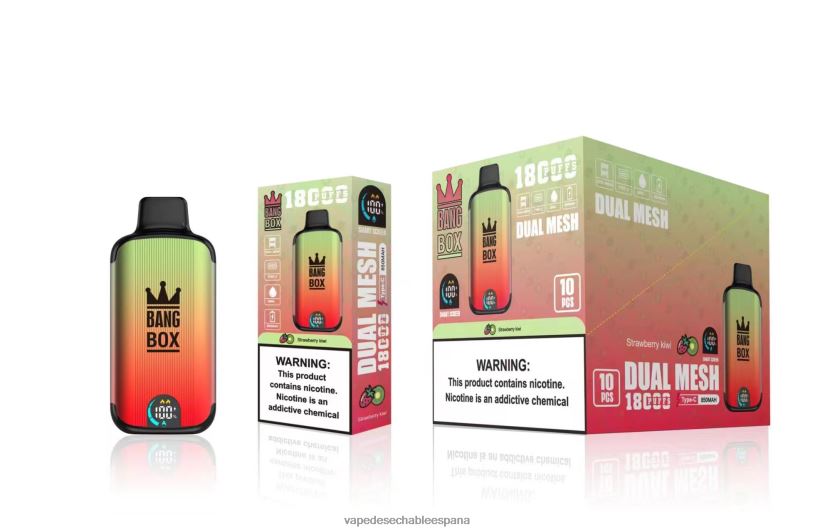 Fume Vape España RB4TN92 kiwi fresa - Bang Box 18000 bocanadas