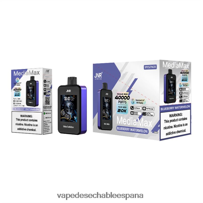 JNR MediaMax bocanada de 40k sandía de arándanos T60F6R12 - Vape Official Website