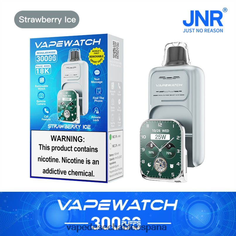 JNR reloj vapeador hielo de fresa T60F6R10 - Vape at Discounts