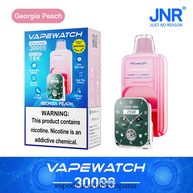 JNR reloj vapeador melocotón de georgia T60F6R3 - Vape Official Website