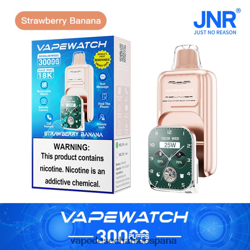 JNR reloj vapeador plátano fresa T60F6R7 - Vape Official Store