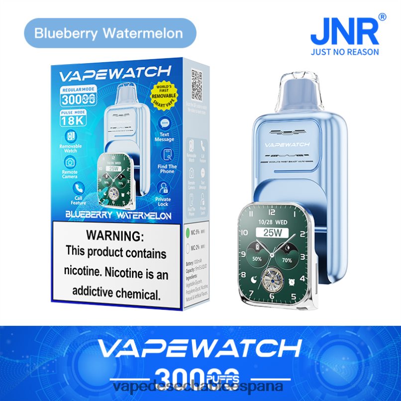 JNR reloj vapeador sandía de arándanos T60F6R4 - Vape Outlet
