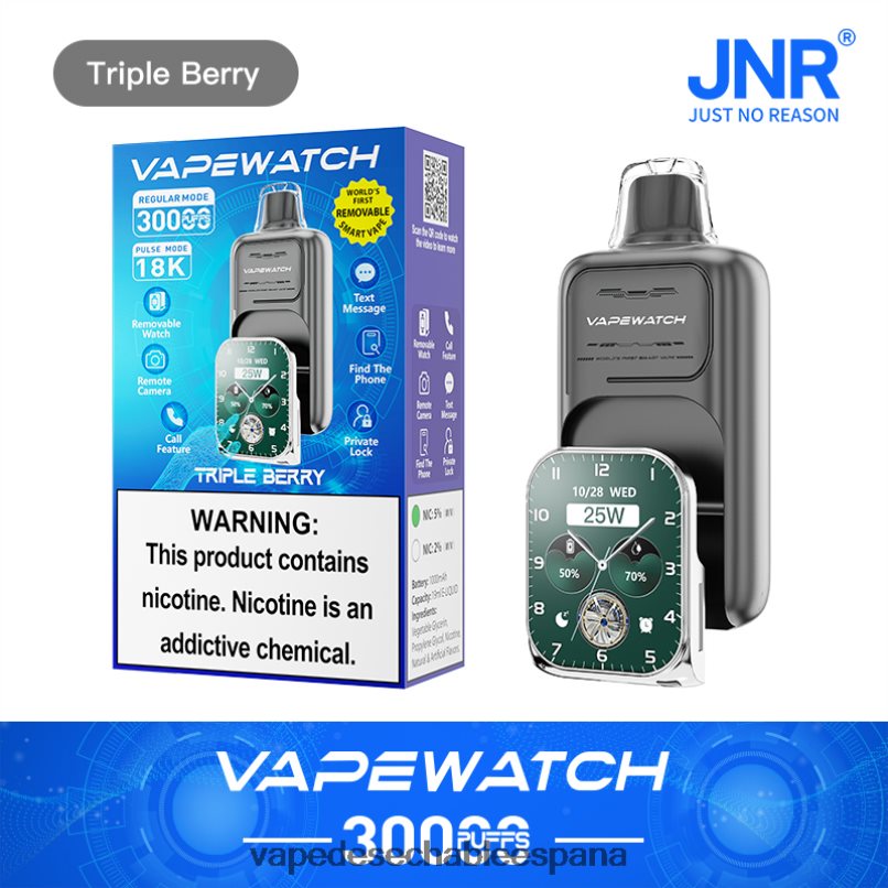JNR reloj vapeador triple baya T60F6R6 - Vape Online Shopping