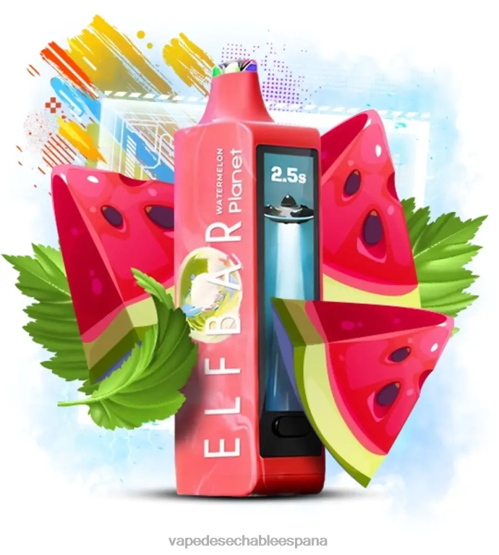 Vape Desechable España 8606Z12 - sandía Elf Bar Planet 25000