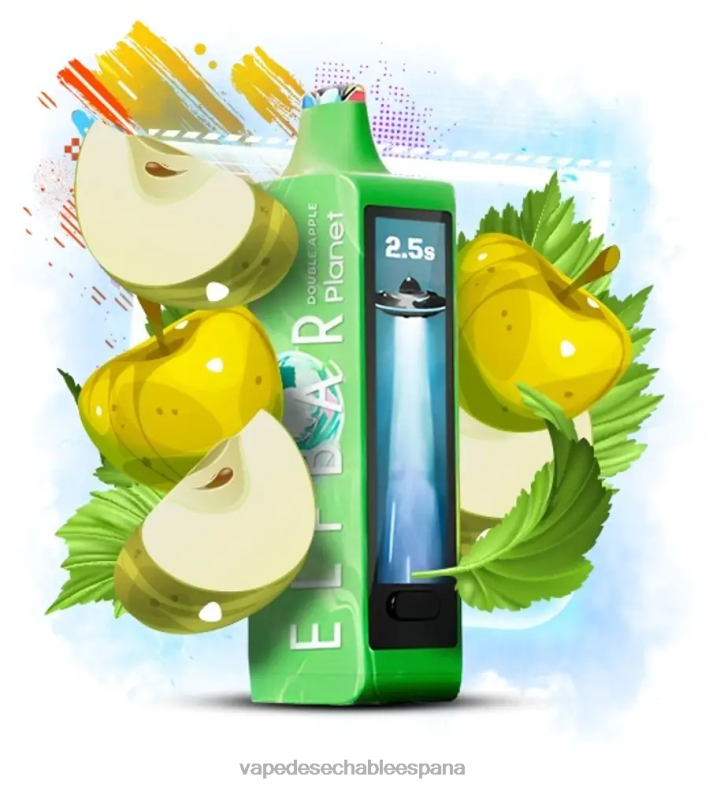 Vape Desechable España 8606Z14 - manzana doble Elf Bar Planet 25000