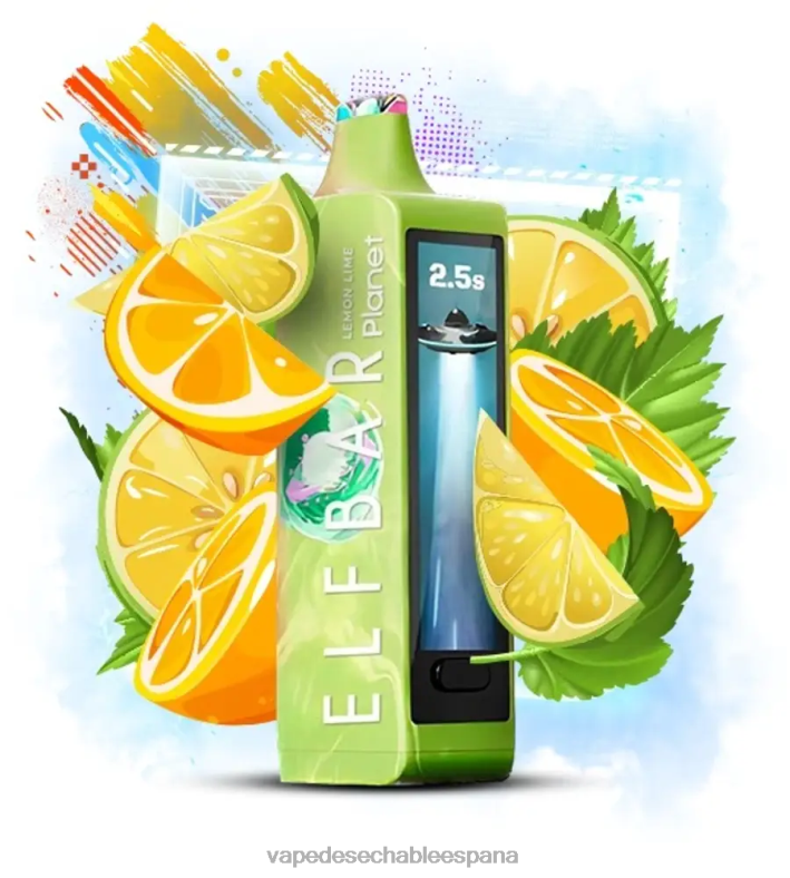 Vape Desechable España 8606Z16 - lima limon Elf Bar Planet 25000