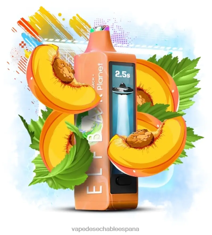 Vape Desechable España 8606Z24 - durazno Elf Bar Planet 25000