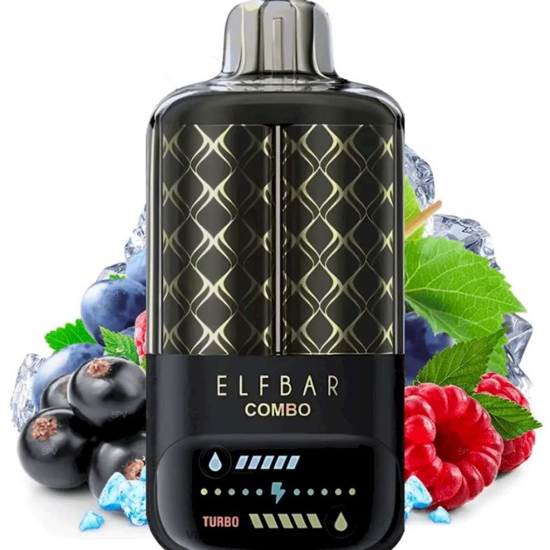 Vape Desechable España 8606Z8 - grosella negra, frambuesa y uva Elf Bar Combo 25000
