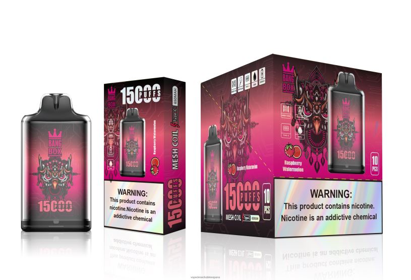 Vape Desechable España RB4TN105 sandía frambuesa - Bang Box s1-15000 bocanadas