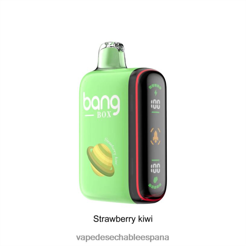 Vape Desechable España RB4TN27 kiwi fresa - Bang Box Pantalla de potencia inteligente de 9000-18000 inhalaciones