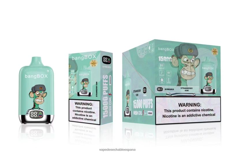 Vape Desechable España RB4TN39 kiwi fresa - Bang Box 15000 bocanadas