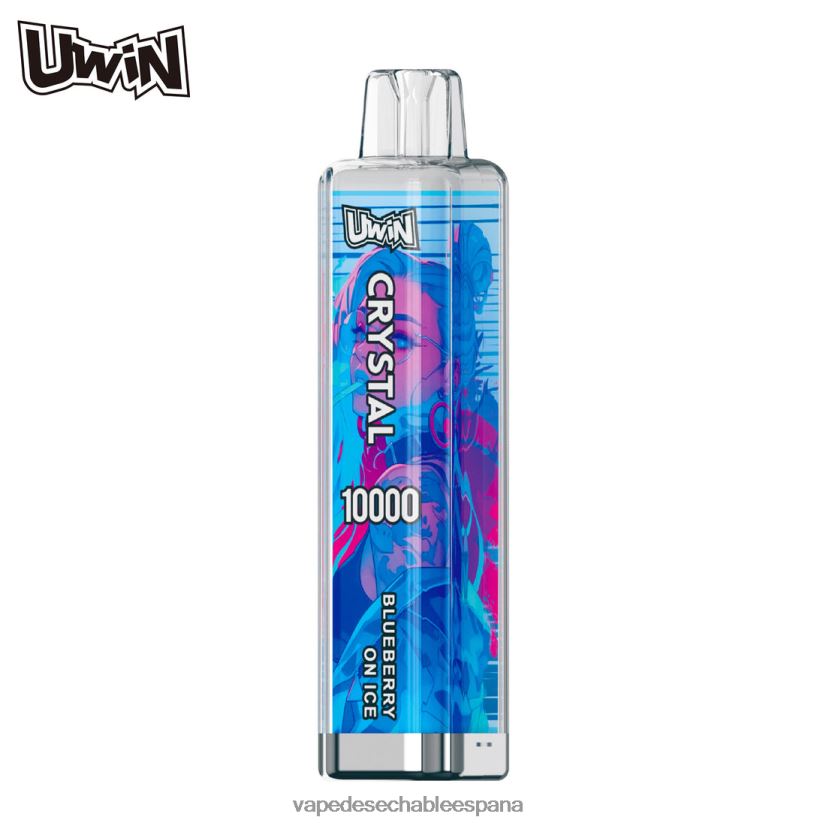 Vape Desechable España arándano en hielo | UWIN CRYSTAL 10000 vaporizadores desechables 06V4DN4