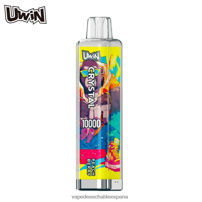 Vape Desechable España baya de durazno | UWIN CRYSTAL 10000 vaporizadores desechables 06V4DN12