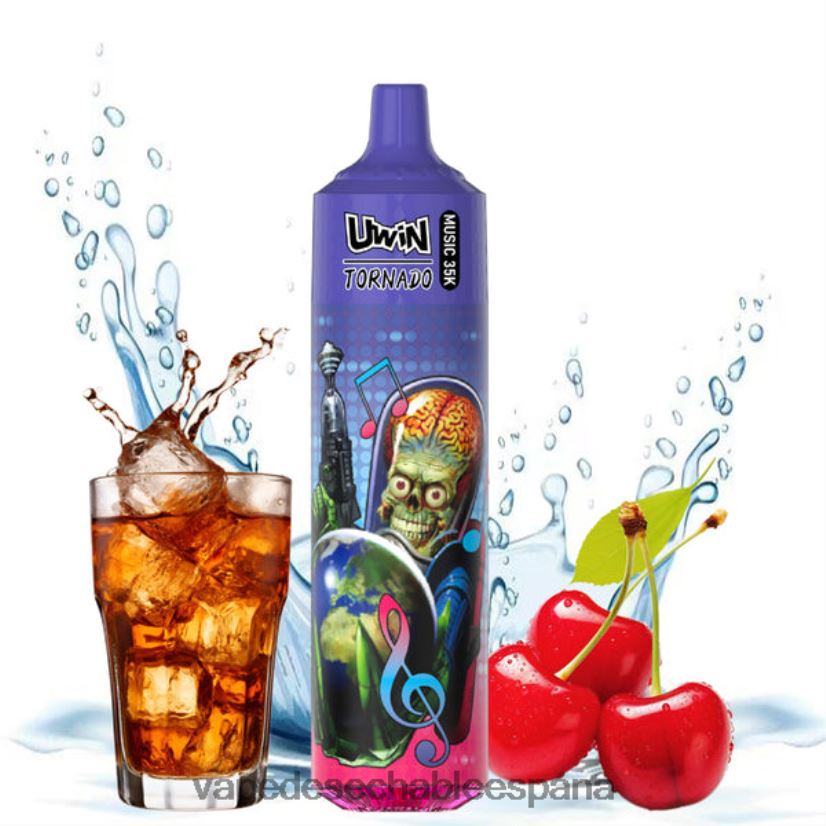 Vape Desechable España cola de cereza | UWIN CRYSTAL vaporizador desechable 35k 06V4DN28