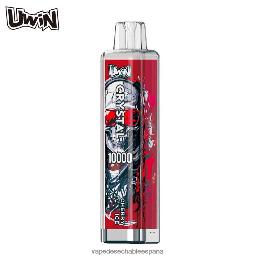 Vape Desechable España hielo de cereza | UWIN CRYSTAL 10000 vaporizadores desechables 06V4DN6