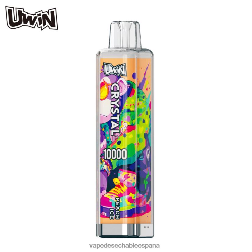 Vape Desechable España hielo de durazno | UWIN CRYSTAL 10000 vaporizadores desechables 06V4DN10
