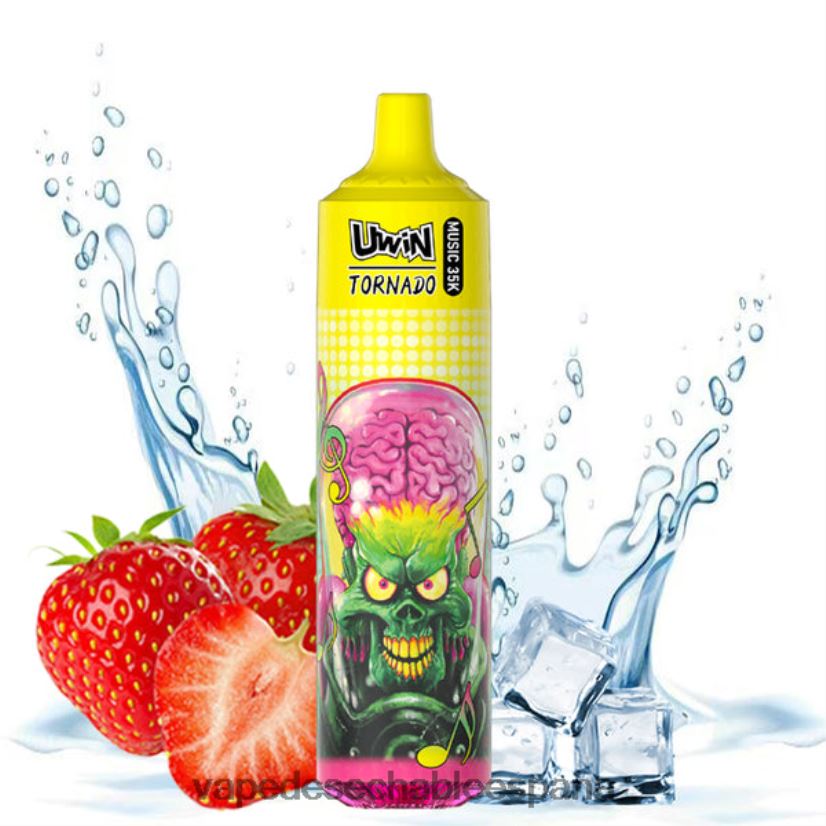Vape Desechable España hielo de fresa | UWIN CRYSTAL vaporizador desechable 35k 06V4DN24
