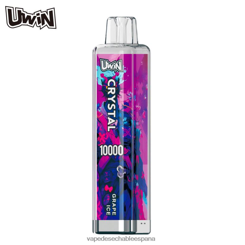Vape Desechable España hielo de uva | UWIN CRYSTAL 10000 vaporizadores desechables 06V4DN2