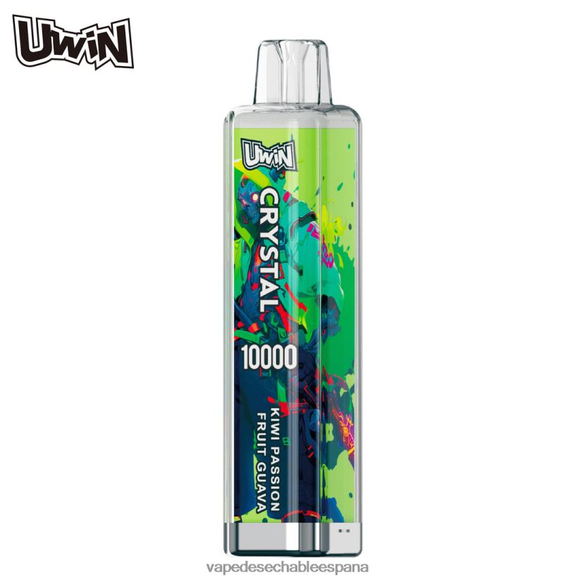 Vape Desechable España kiwi maracuyá guayaba | UWIN CRYSTAL 10000 vaporizadores desechables 06V4DN8