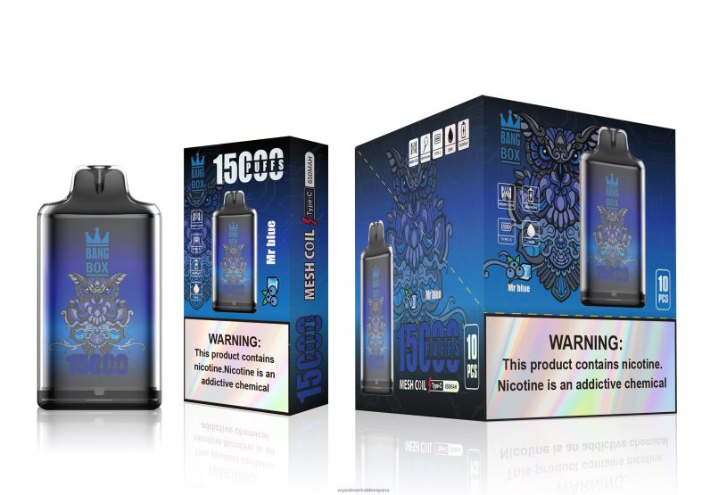 Vape España RB4TN109 señor azul - Bang Box s1-15000 bocanadas