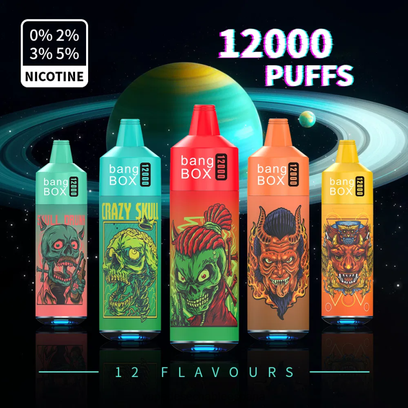 Vape España RB4TN37 desechable - Bang Box Luz rgb de 12000 bocanadas