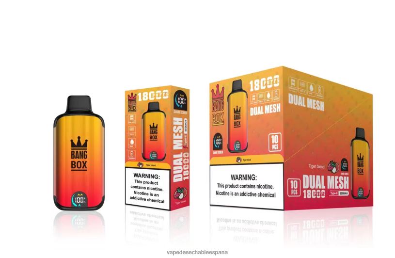 Vape España RB4TN94 sangre de tigre - Bang Box 18000 bocanadas