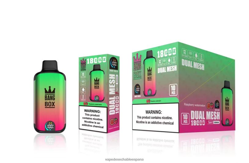 Vape España RB4TN97 sandía frambuesa - Bang Box 18000 bocanadas