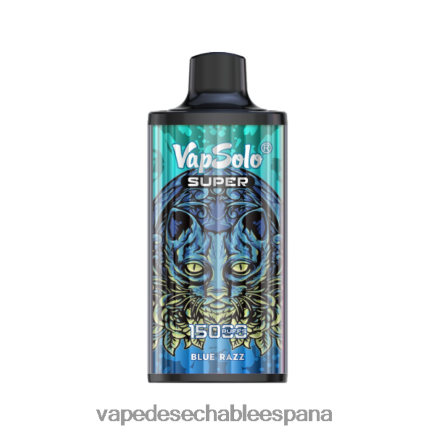 Vapsolo SUPER vaporizador desechable Razz azul 402HB2126 Vape España
