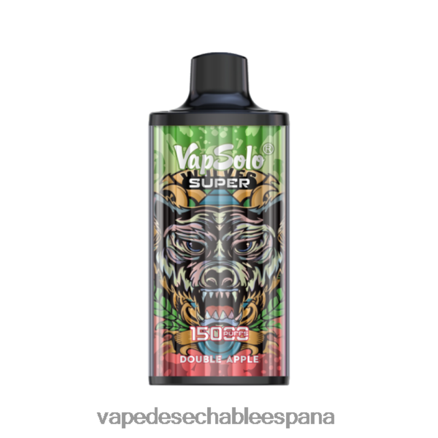 Vapsolo SUPER vaporizador desechable manzana doble 402HB2129 Fume Vape España
