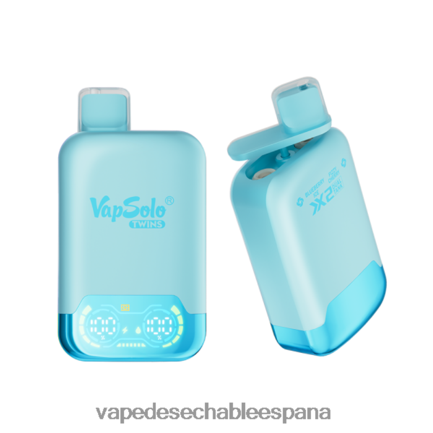 Vapsolo TWINS vaporizador desechable hielo de arándanos y cereza gaseosa 402HB2139 Fume Vape España