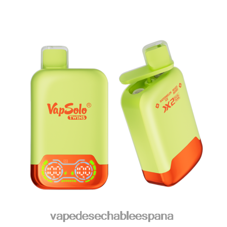 Vapsolo TWINS vaporizador desechable hielo de sandía y bayas mixtas 402HB2146 Vape España