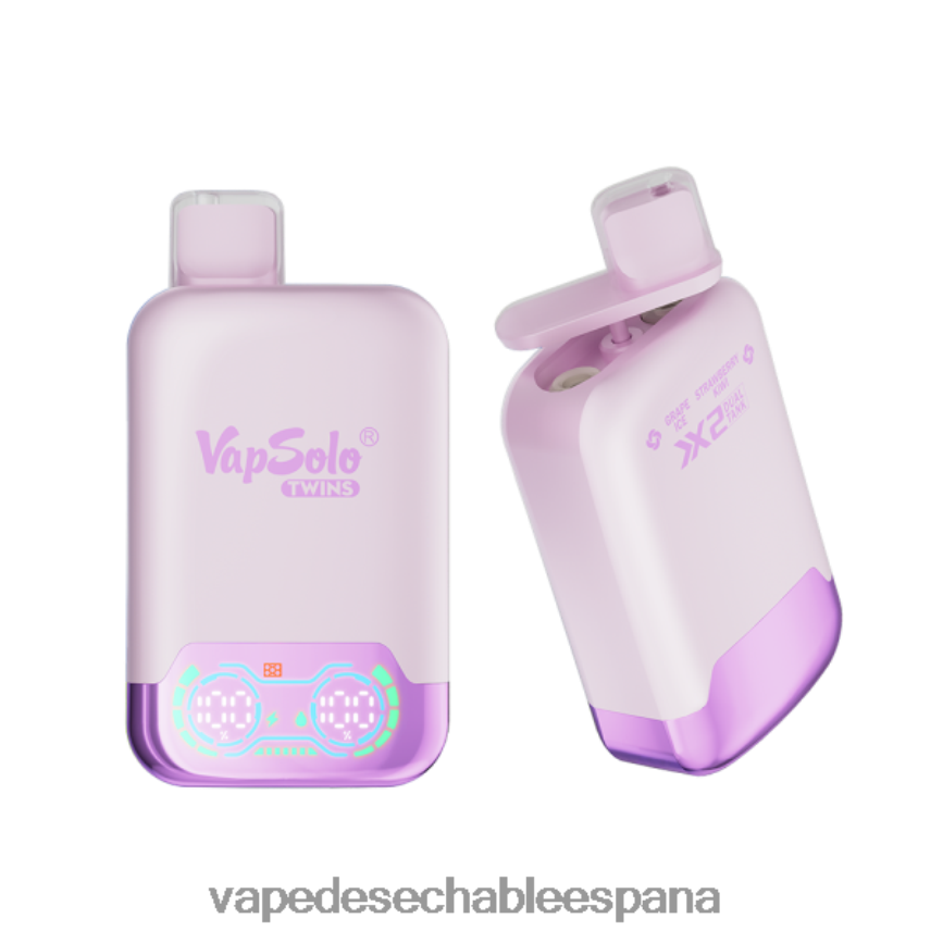 Vapsolo TWINS vaporizador desechable hielo de uva y kiwi fresa 402HB2140 Vape Desechable España