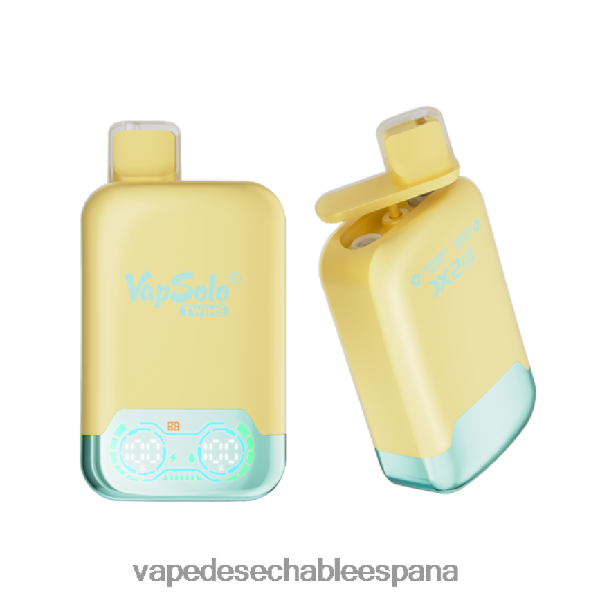 Vapsolo TWINS vaporizador desechable piña, coco y fresa, plátano 402HB2143 Vape Recargable
