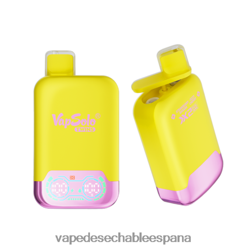 Vapsolo TWINS vaporizador desechable plátano fresa y cereza gaseosa 402HB2144 Fume Vape España