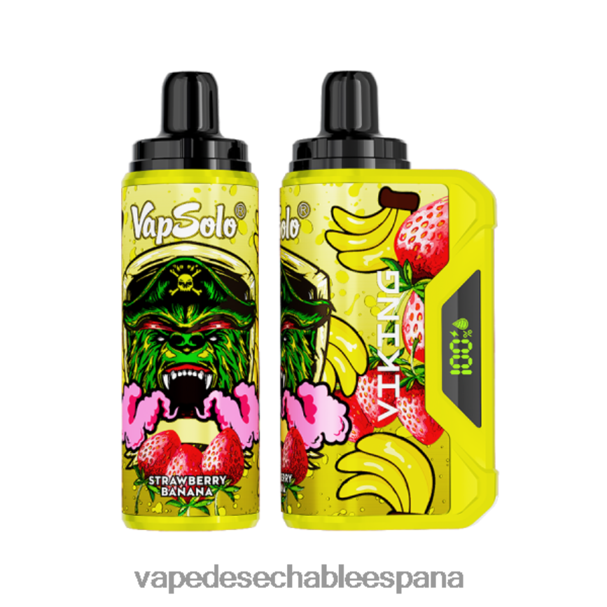Vapsolo VIKING vaporizador desechable plátano fresa 402HB2155 Vape Desechable España